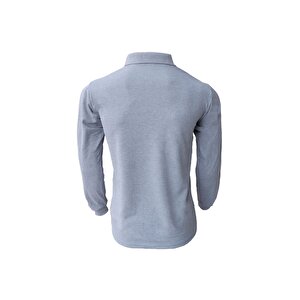Polo Yaka Gri Uzun Kol Sweatshirt İş Elbisesi İş Elbisesi