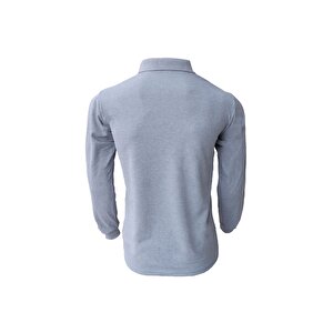 Polo Yaka Gri Uzun Kol Sweatshirt İş Elbisesi