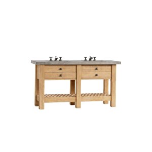 Ahşap Savarona Banyo Dolabı Siyah