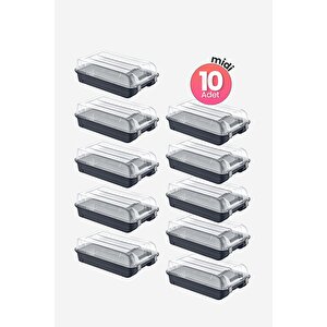 10'lu Set Kadın Antrasit Ayakkabı Kutusu