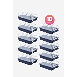 10'lu Set Erkek Lacivert Ayakkabı Kutusu