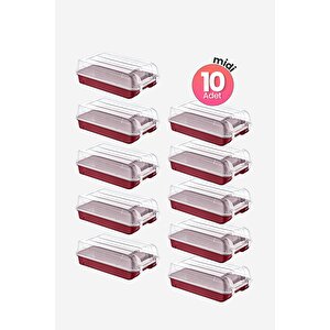 10'lu Set Kadın Camen Ayakkabı Kutusu