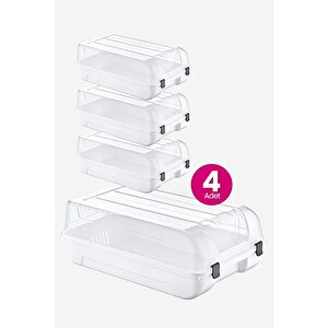 4'lü Set Erkek Beyaz Ayakkabı Kutusu