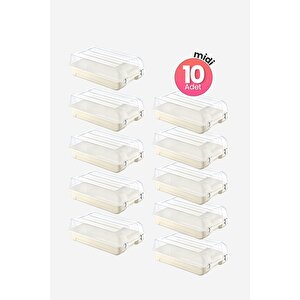 10'lu Set Kadın Latte Ayakkabı Kutusu