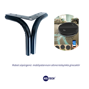 Metal Ayak Özel Tasarım Şık Siyah Mobilya Ayağı Koltuk Kanepe Baza Tv Ünitesi İçin 13 Cm ( 4 Adet )