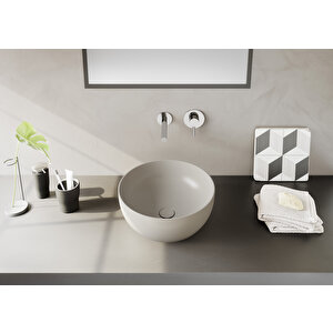 Vitra Outline recycled 7992b066-0016 Çanak Lavabo, Mat Bej