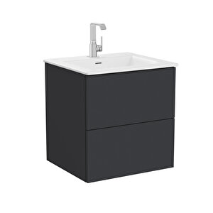 Metropole Pure 67225 Lavabo Dolabı, 2 Çekmeceli, Mat Grafit, 60 Cm