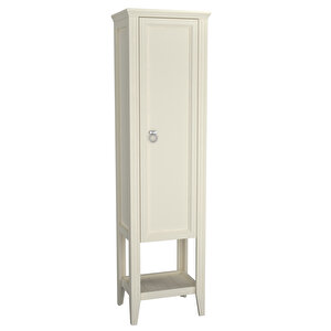 Valarte 62245 Boy Dolabı,mat Fildişi, Krom Kulplu, 55 Cm