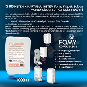 Hassas Cilt Köpük Sabun 4'lü Ve 1 Adet Dispenser 1000 Ml