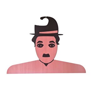 C Chaplin Di̇ji̇tal Baskili Buti̇k Ahşap Elbi̇se Askisi