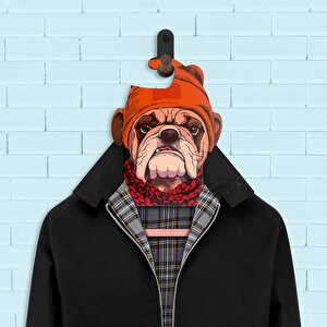 Bulldog2 Di̇ji̇tal Baskili Buti̇k Ahşap Elbi̇se Askisi