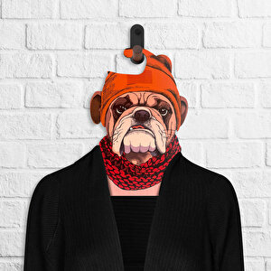 Bulldog Di̇ji̇tal Baskili Buti̇k Ahşap Elbi̇se Askisi