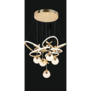 Lotus 4 Toplu Kristal Led Avize