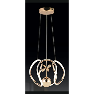 Kaos Kristal Toplu Led Avize Siyah