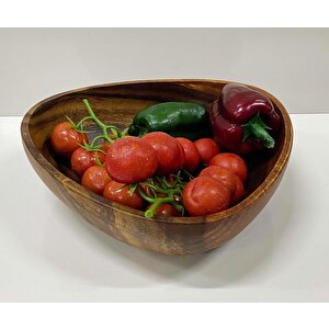 Akasya Sunumluk Bol Kase Meyvelik 25 Cm Üçgen
