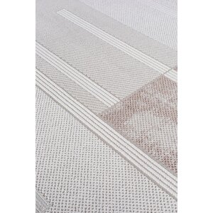 Bienal Vl Saçaklı Modern Dokuma Halı,yüksek Kalite Oturma Odası,salon,mutfak Halısı 8701a-bej
