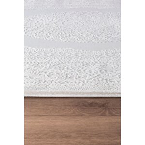 Bienal Vl Saçaklı Modern Dokuma Halı,yüksek Kalite Oturma Odası,salon,mutfak Halısı 8654a-krem