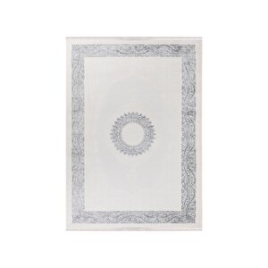 Bienal Vl Saçaklı Modern Dokuma Halı,yüksek Kalite Oturma Odası,salon,mutfak Halısı 8654a-gri