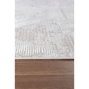 Bienal Vl Saçaklı Modern Dokuma Halı,yüksek Kalite Oturma Odası,salon,mutfak Halısı 8699a-bej