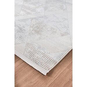 Bienal Vl Saçaklı Modern Dokuma Halı,yüksek Kalite Oturma Odası,salon,mutfak Halısı 8699a-gri 120x180 cm