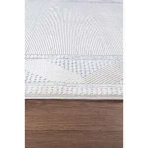 Bienal Vl Saçaklı Modern Dokuma Halı,yüksek Kalite Oturma Odası,salon,mutfak Halısı 8664a-gri