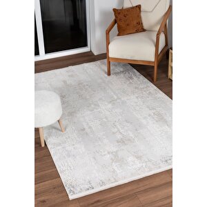 Bienal Vl Saçaklı Modern Dokuma Halı,yüksek Kalite Oturma Odası,salon,mutfak Halısı 8633a-gri 80x300 cm