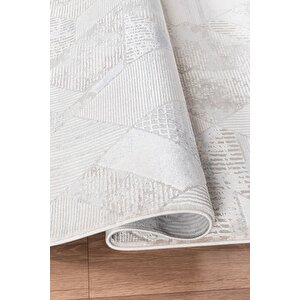Bienal Vl Saçaklı Modern Dokuma Halı,yüksek Kalite Oturma Odası,salon,mutfak Halısı 8699a-gri 80x300 cm