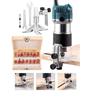 Alman  Fr-6128 Devir Ayarlı Formike Traşlama Freze 6 Mm Set Hediyeli