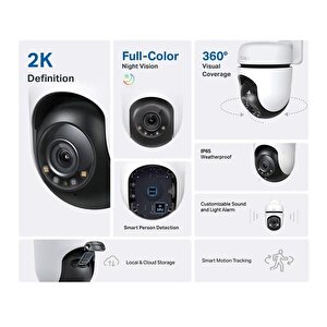 Tapo C510w Full Hd 2k Qhd Gece Görüşlü 512gb Micro Sd Destekli Wi-fi Kamera