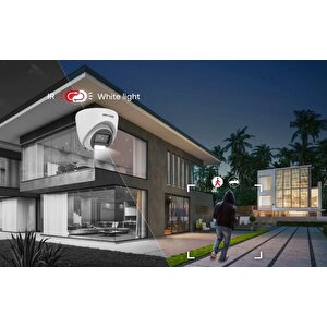 Hikvision Ds-2cd1323g2-liuf 2mp 2.8mm Hybri̇d Li̇ght Sesli̇ Ip Dome Kamera