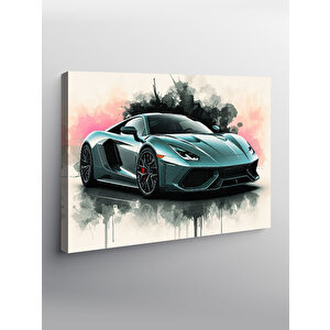 Kanvas Tablo Spor Araba Çizimi 70x100 cm