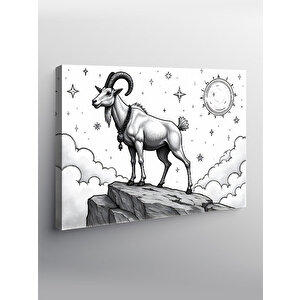 Kanvas Tablo Dağ Keçisi Tasarımı 50x70 cm