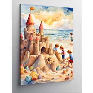 Kanvas Tablo Kumdan Kale 70x100 cm