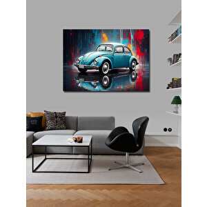 Kanvas Tablo Retro Klasik Araba 70x100 cm