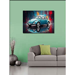 Kanvas Tablo Retro Klasik Araba 70x100 cm