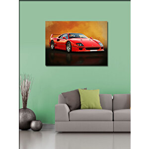 Kanvas Tablo Kırmızı Spor Araba 50x70 cm