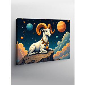 Kanvas Tablo Kozmik Keçi Burcu 50x70 cm
