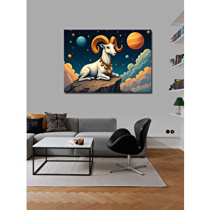 Kanvas Tablo Kozmik Keçi Burcu 70x100 cm