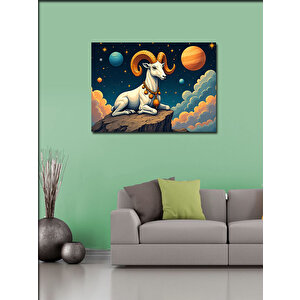 Kanvas Tablo Kozmik Keçi Burcu 70x100 cm
