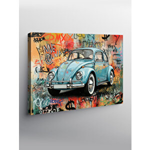 Kanvas Tablo Grafiti Klasik Araba 50x70 cm