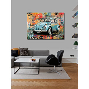 Kanvas Tablo Grafiti Klasik Araba 50x70 cm