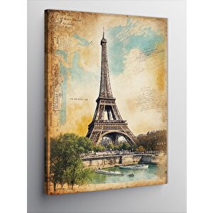 Kanvas Tablo Eiffel Kulesi Eskizi