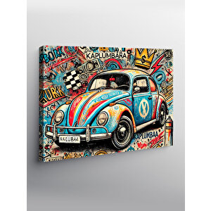 Kanvas Tablo Grafitili Vosvos Araba 100x140 cm
