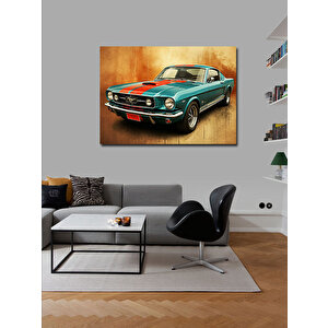 Kanvas Tablo Mavi Klasik Araba 70x100 cm
