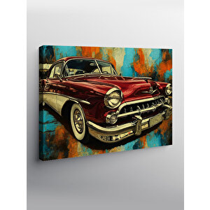 Kanvas Tablo Retro Klasik Araba 50x70 cm