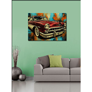 Kanvas Tablo Retro Klasik Araba 50x70 cm