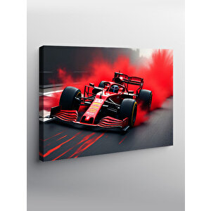 Kanvas Tablo Kırmızı Formula 1 Arabası 70x100 cm