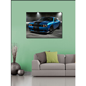 Kanvas Tablo Mavi Klasik Spor Araba 50x70 cm
