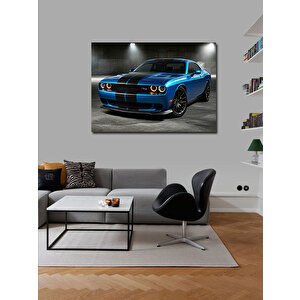 Kanvas Tablo Mavi Klasik Spor Araba 70x100 cm