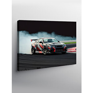 Kanvas Tablo Pistte Drift Arabası 70x100 cm
